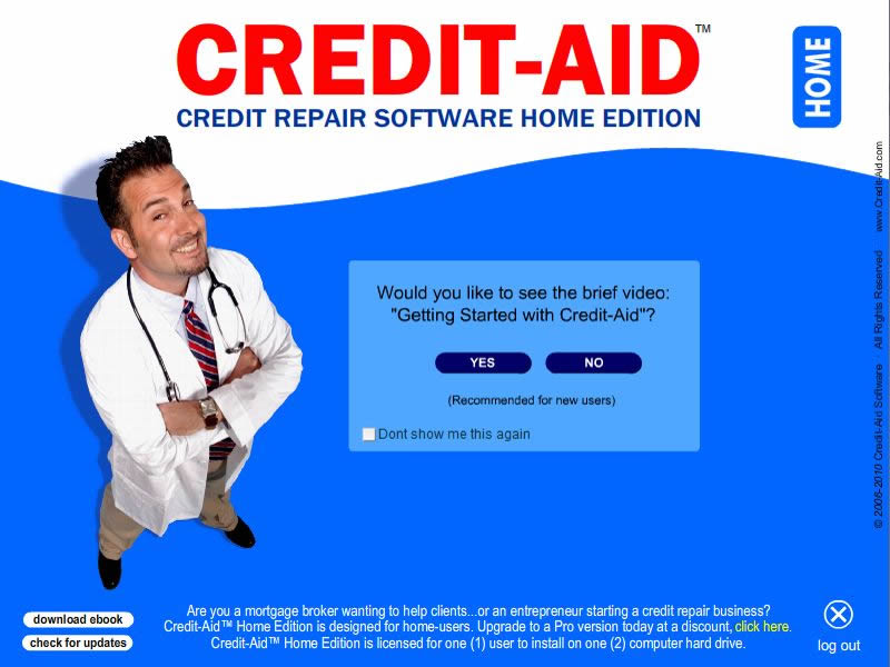 Credit-Aid Credit Repair Software for Home