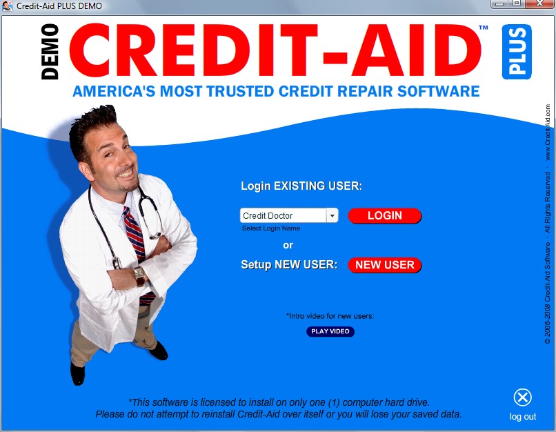 Click to view Credit-Aid Plus Credit Repair Software 6.0.1 screenshot