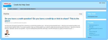 Credit-Aid Help Desk and Forum
