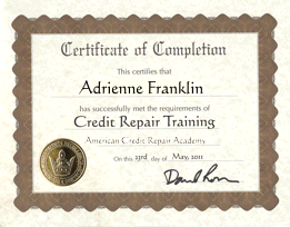 credit repaircertification